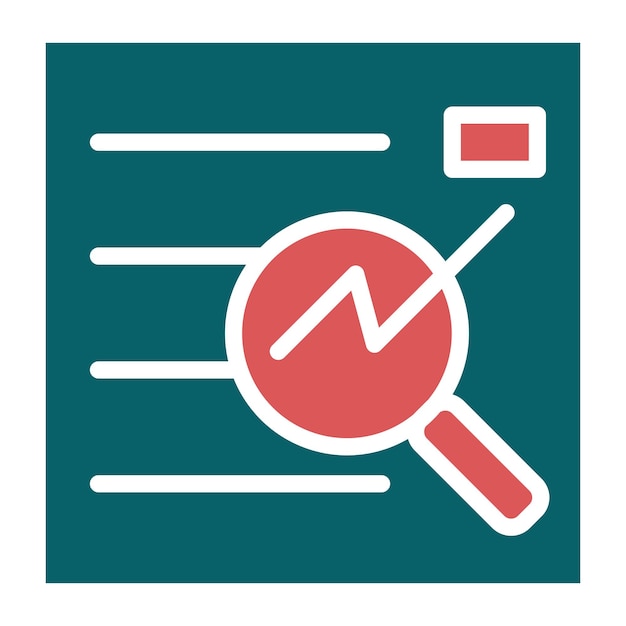 Vector research icon style