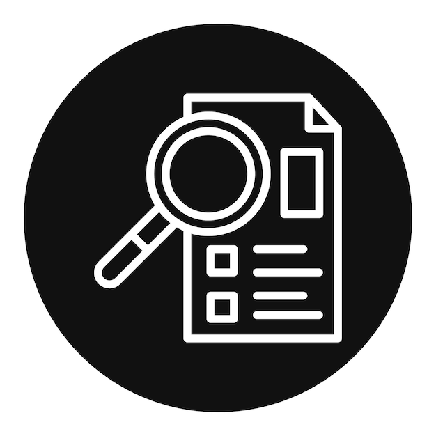 Исследовательский значок векторного изображения может быть использован для лаборатории