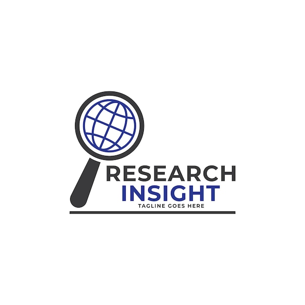 Research insight logo icon vector template