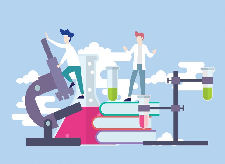 Vector research laboratory vector illustration concept