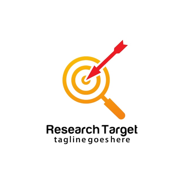 Research target logo design template