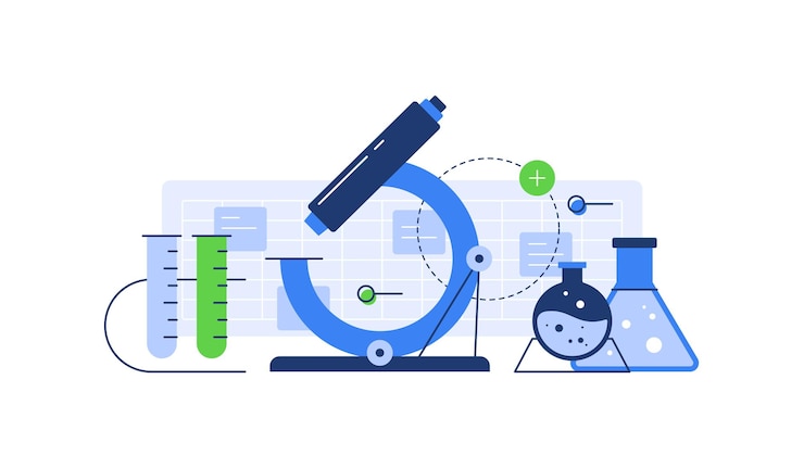 Vector researchbiology and chemistry scientific research device for analysis of cells and molecules