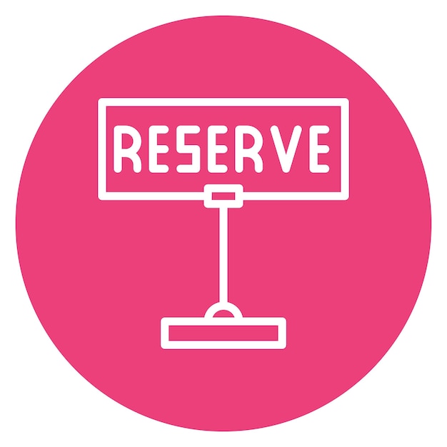 Vector reservaties icoon vector afbeelding kan worden gebruikt voor contact met ons