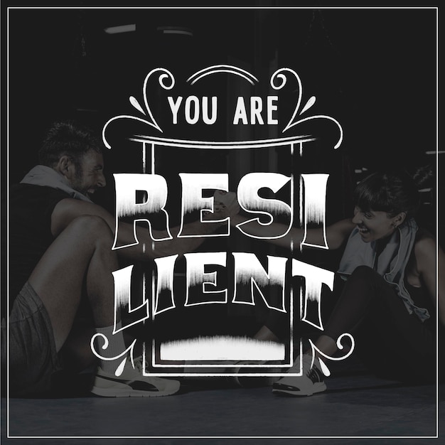 Resilienza - lettering