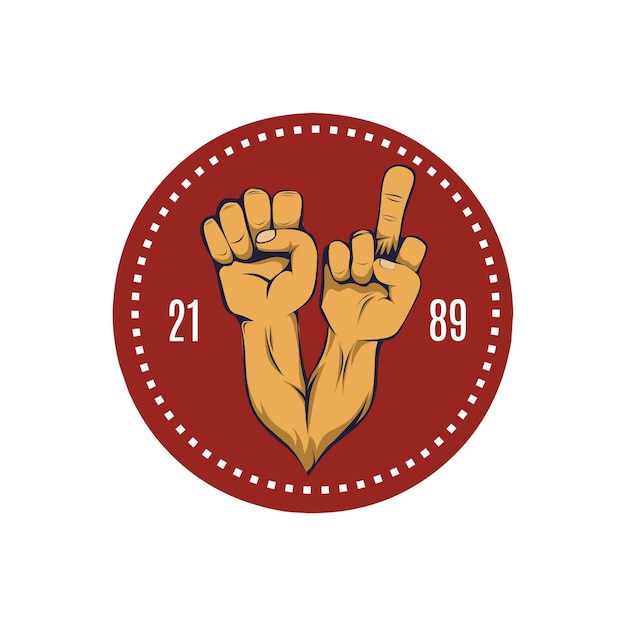 Resistance hand logo or symbol