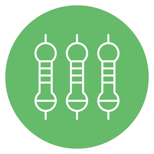 Вектор Икона векторного изображения резистора может использоваться для электрических схем
