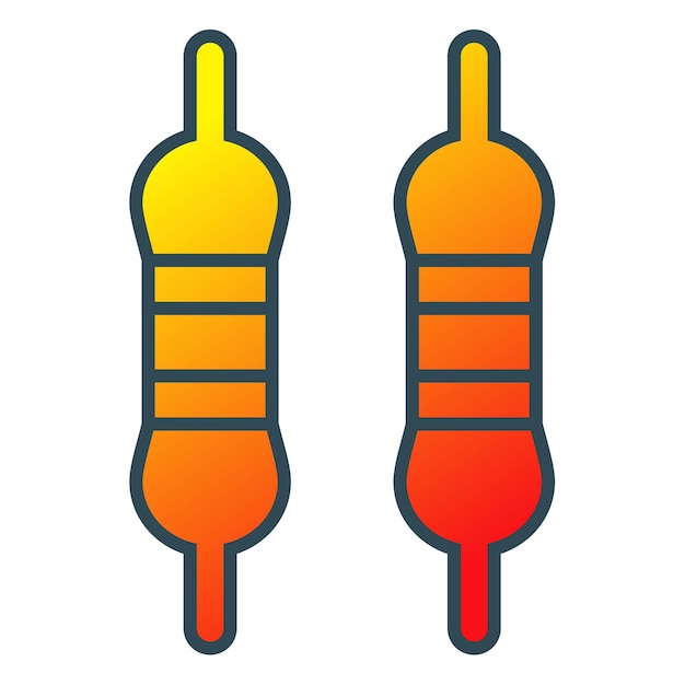 Vector resistor icon