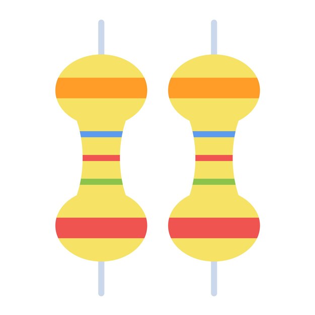 Vector resistor vector illustration style