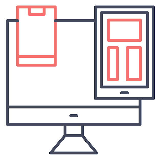 Responsieve vectorillustratiestijl