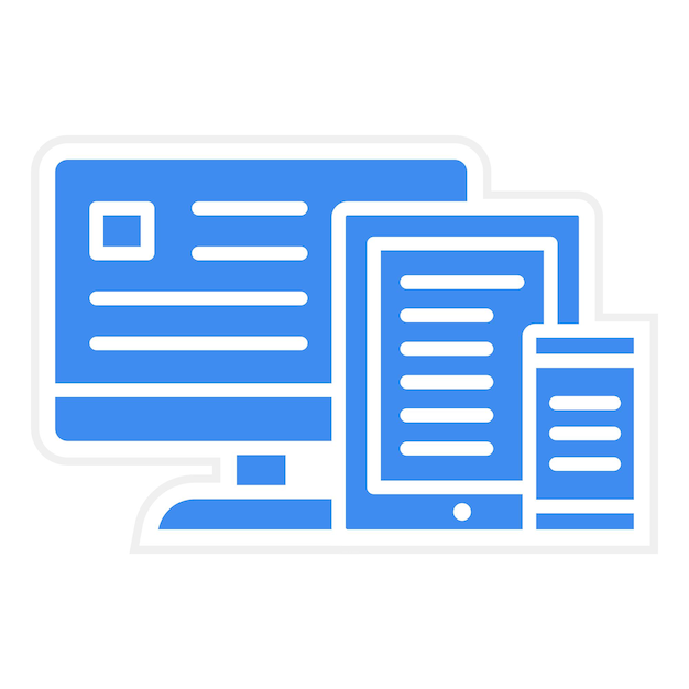 Responsive Design icon vector image Can be used for Coding and Development