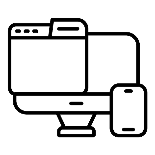 Responsive Design Line Illustration