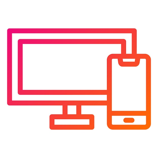 Responsive Vector Icon Design Illustratie