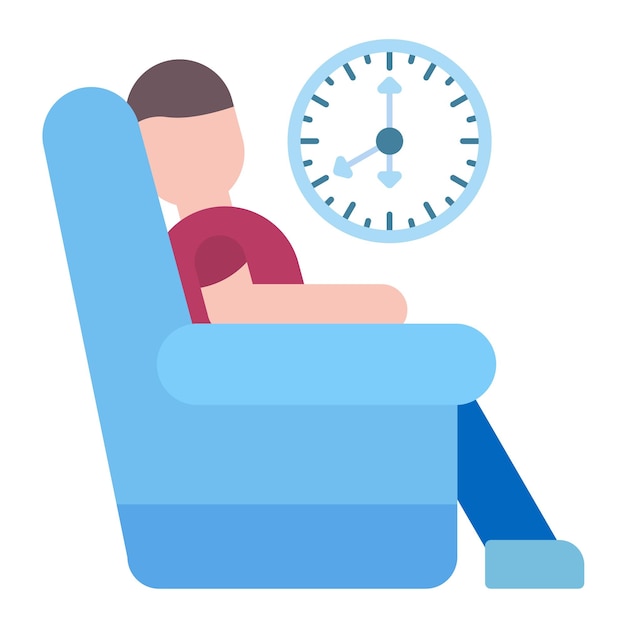 Vector rest flat illustration