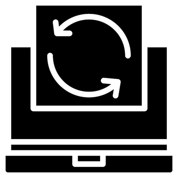 restart icon vector image can be used for 3d printing