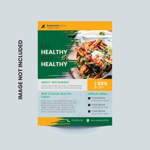 Restaurant ad flyer templates