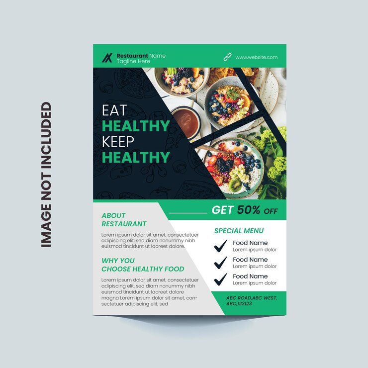 Restaurant ad flyer templates