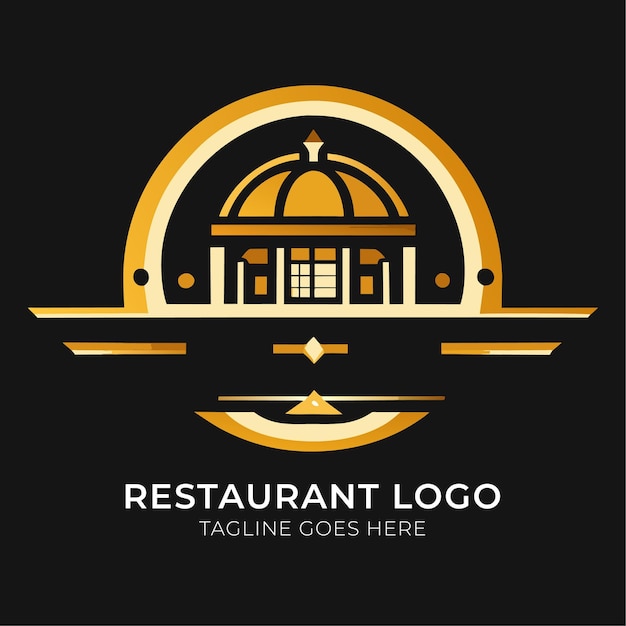 Vector restaurant badge logo vector illustration design template