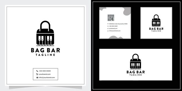 Ispirazione per il design del logo della borsa da bar del ristorante