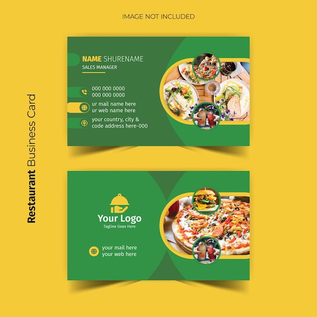 Restaurant business card advance design template