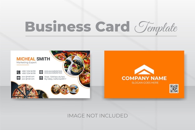 Vector restaurant business card template