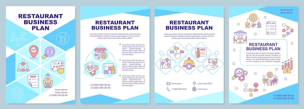 Restaurant businessplan brochure sjabloon