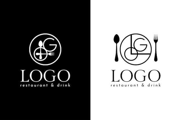 restaurant cafe logo icon design