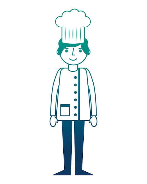 restaurant chef avatar character vector illustration design