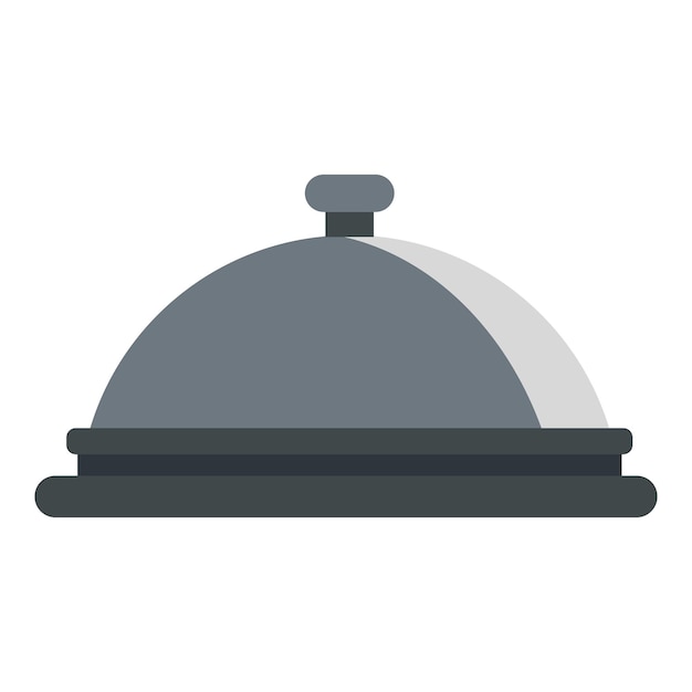 Restaurant cloche icon Flat illustration of cloche vector icon for web design