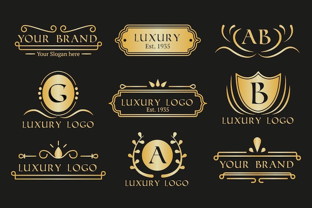 Ресторан кофе золотая коллекция ретро логотип