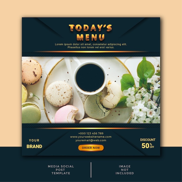 Restaurant Culinary Social Media Post Template