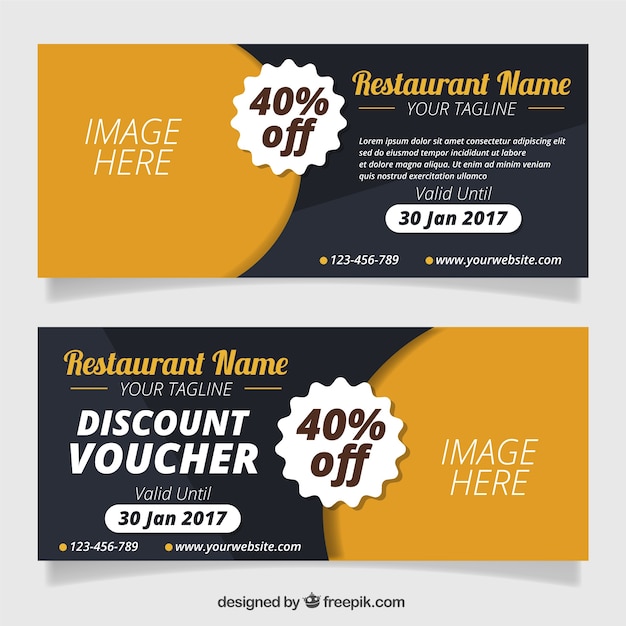 Restaurant discount coupons