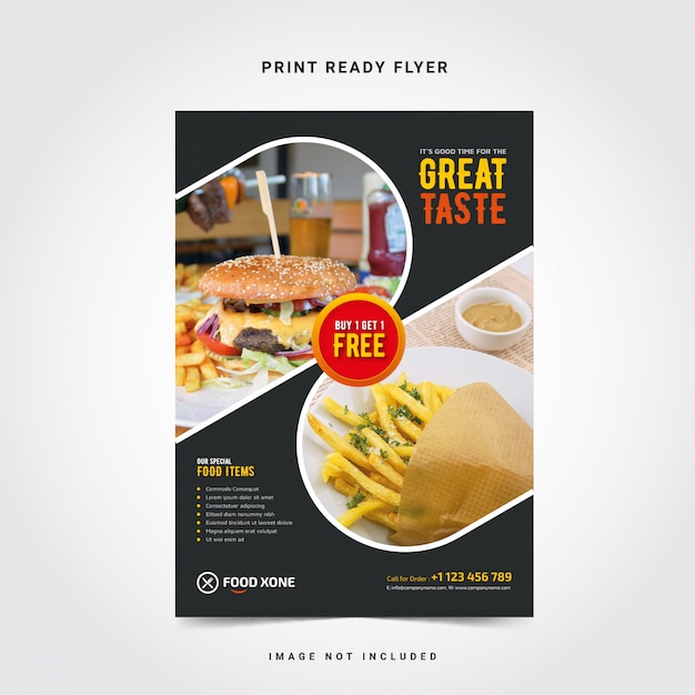 Restaurant flyer template