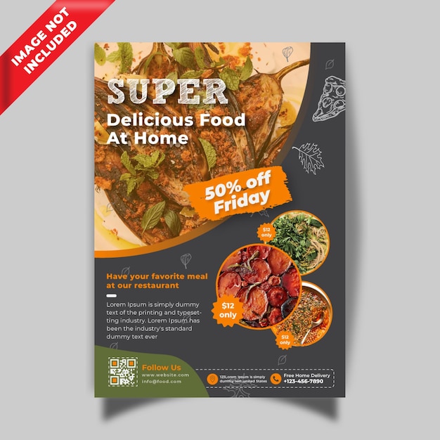 Restaurant flyer template