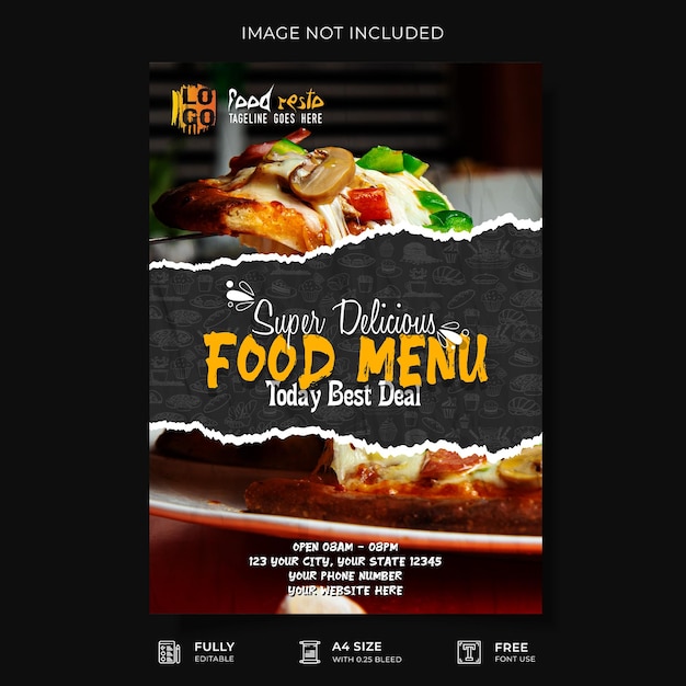 Restaurant Food Flyer Template