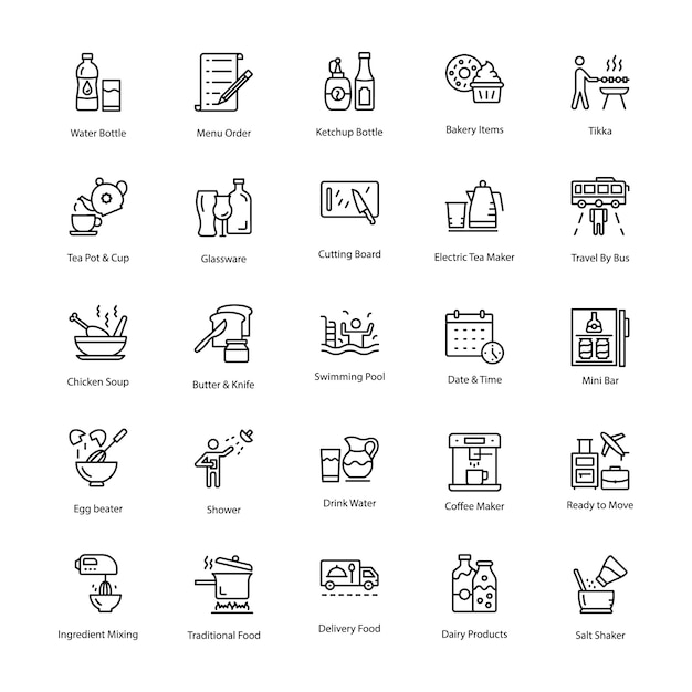 Restaurant And Food Icons Pack