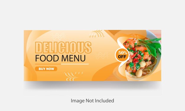 Restaurant food menu banner facebook food social media cover banner design template