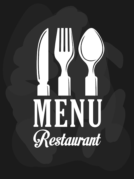 Vector restaurant icon concept with icon design