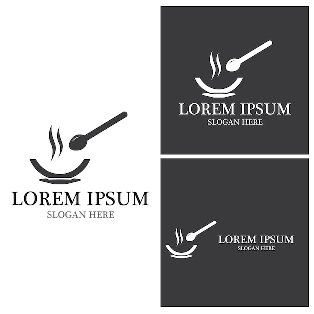 Restaurant Icon And Symbol Vector Template Illustration