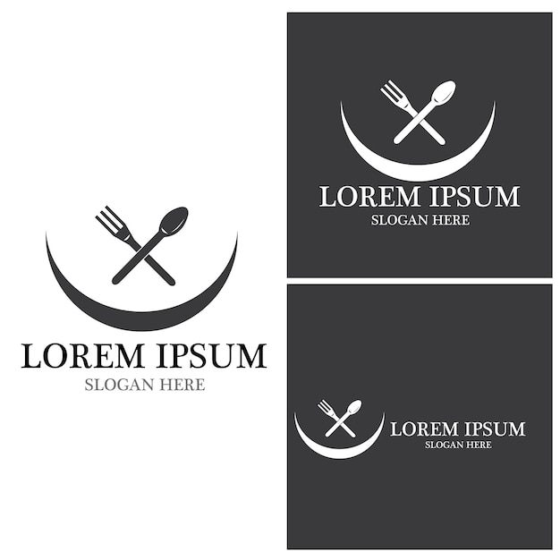 Restaurant Icon And Symbol Vector Template Illustration