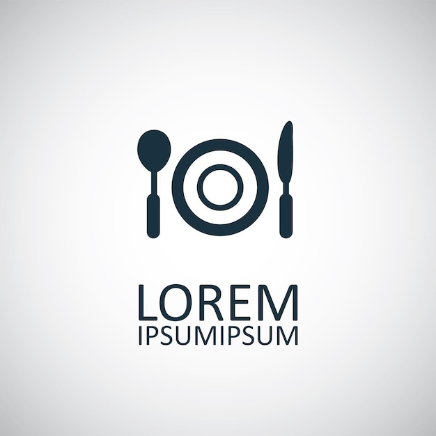 Restaurant isolated black icon logoxa