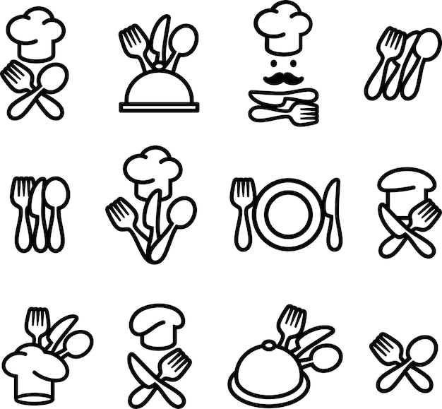 Restaurant labels set Vector