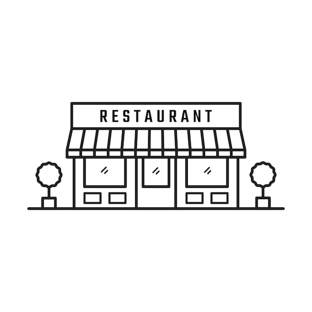 restaurant building clip art