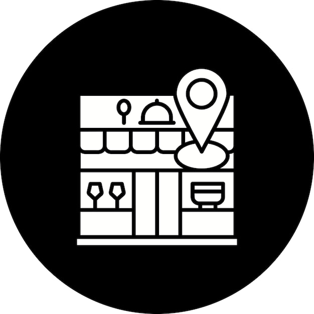 Vector restaurant location icon