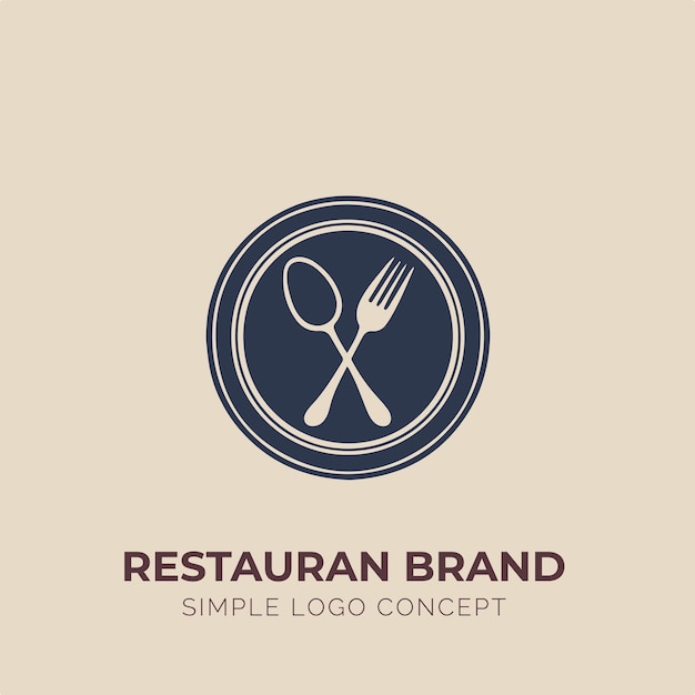 Restaurant Logo Concept voor bedrijf en branding