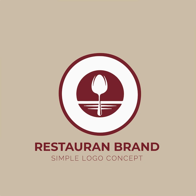 Vector restaurant logo concept voor bedrijf en branding