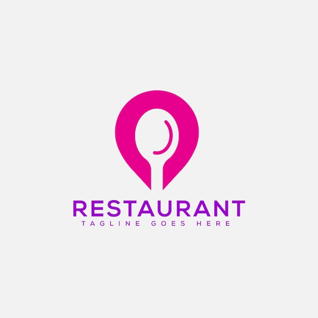 Vettore elemento di branding grafico vettoriale del modello di progettazione del logo del ristorante
