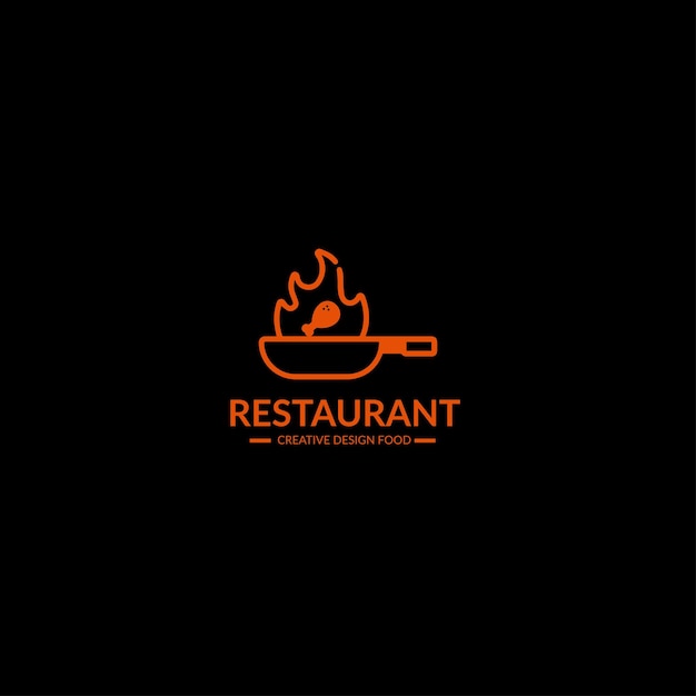 Modello di vettore di progettazione logo ristorante