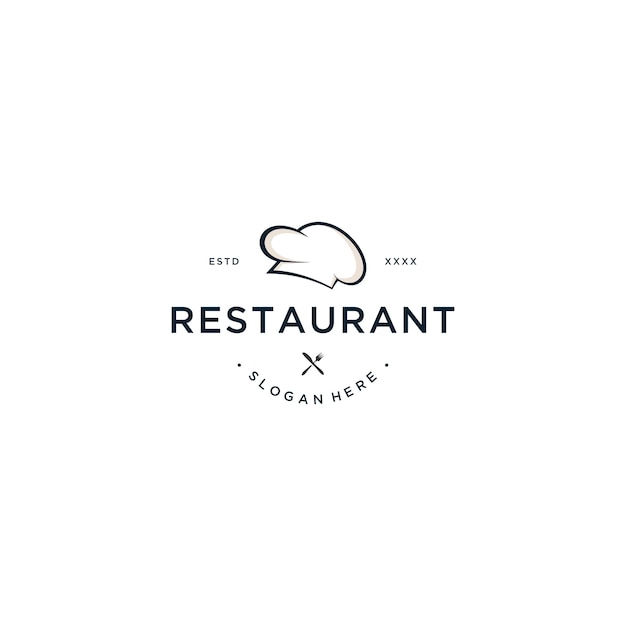 Restaurant logo ontwerp vector illustratie