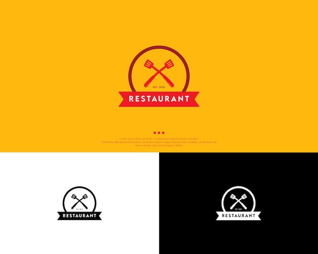 Restaurant Logo ontwerpsjabloon