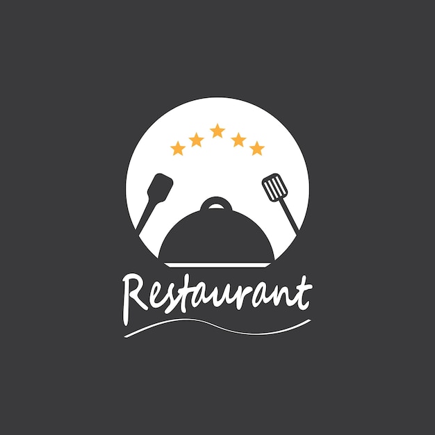 Restaurant logo sjabloon vectorillustratie